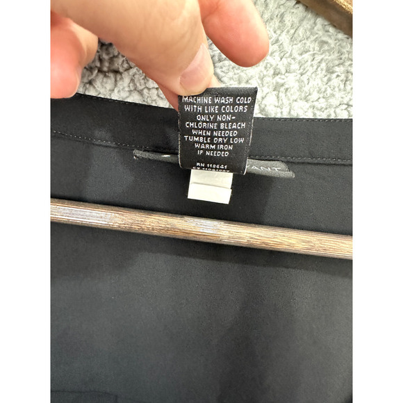 Lane Bryant Top womens 22/24 Black Striped Asymmetrical Hem Fairy Whimsigoth - Picture 4 of 6